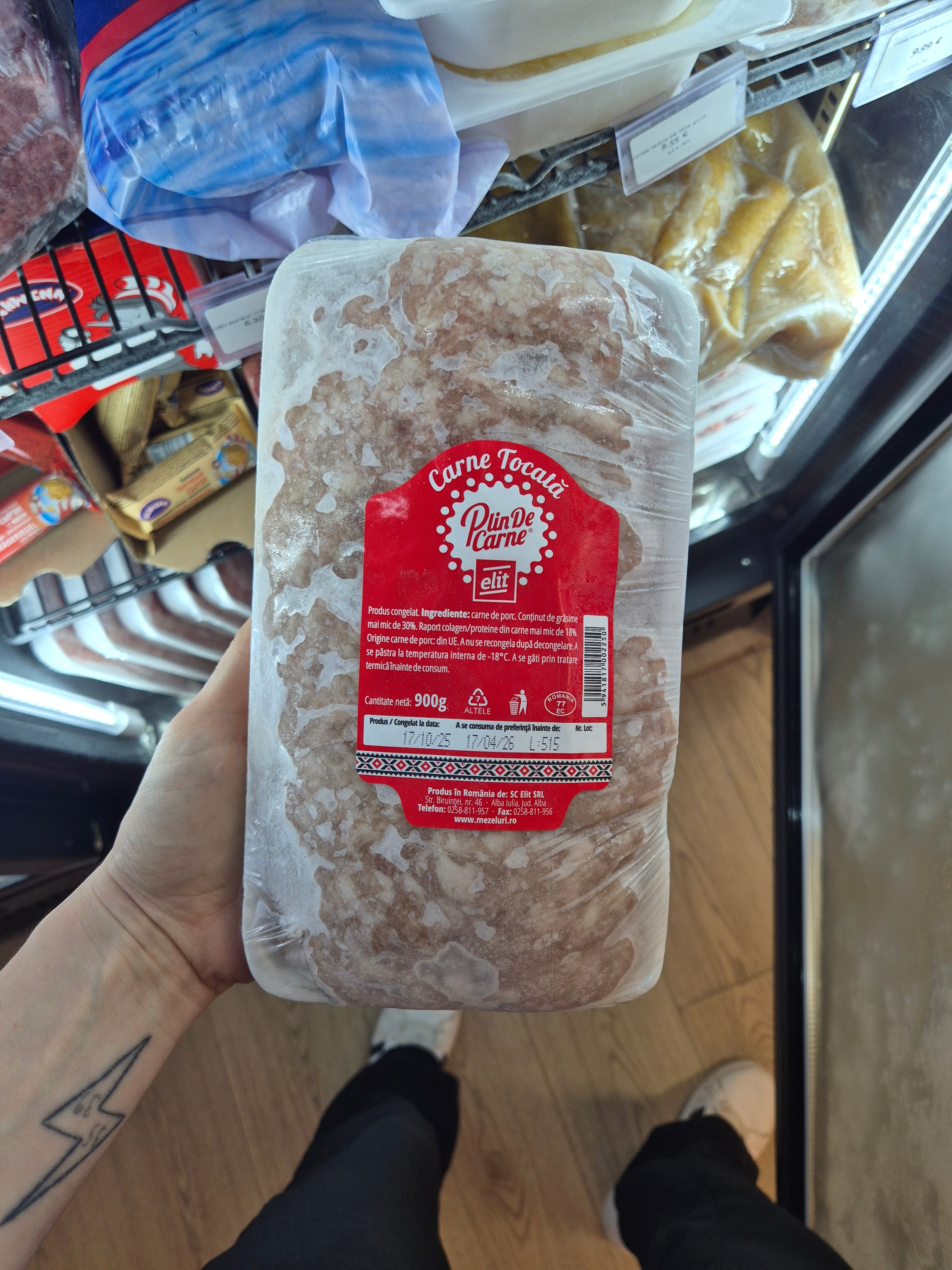 CARNE TOCATA CONGELATA ELIT 900G