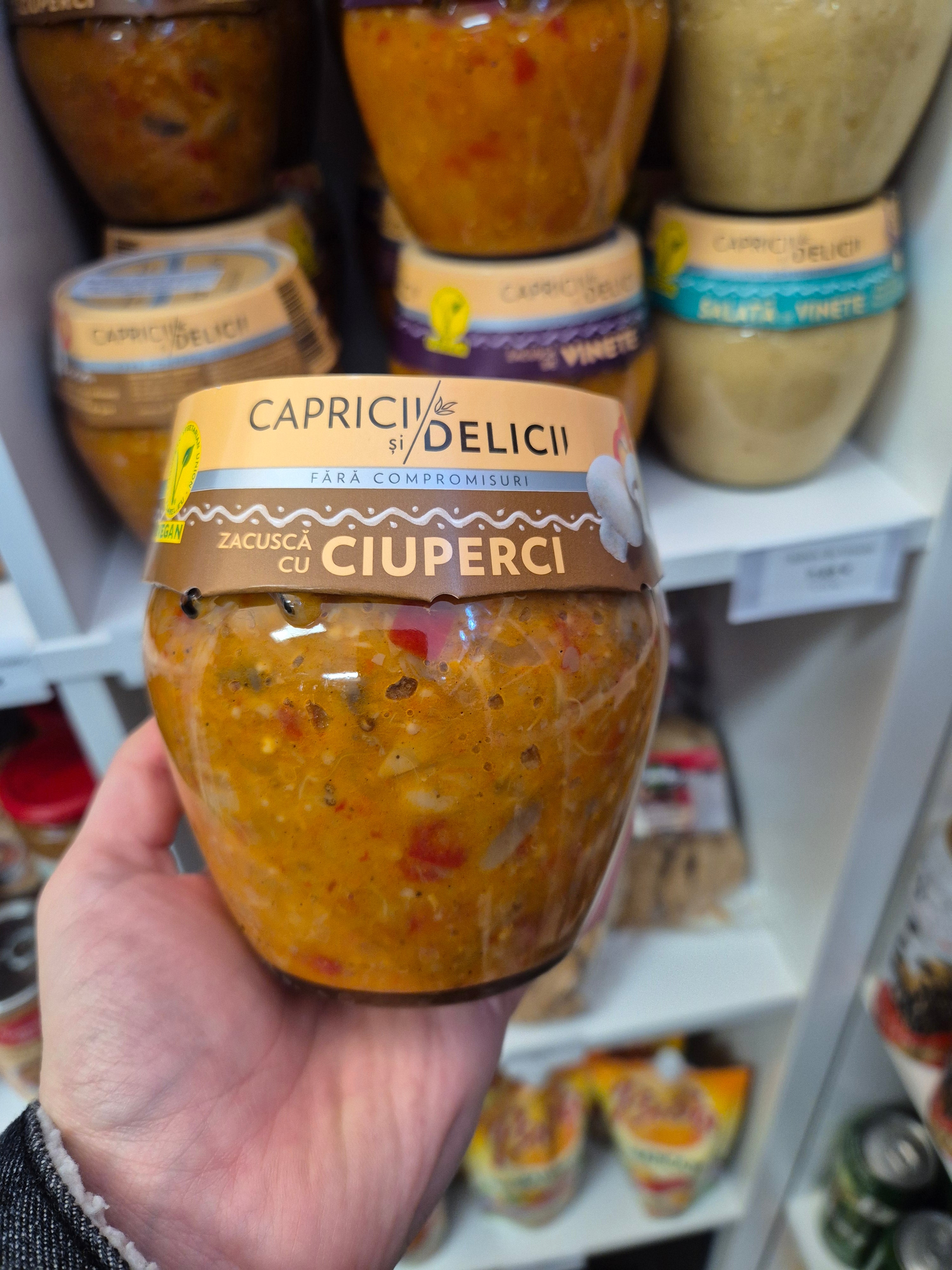 ZACUSCA DE CIUPERCI CAPRICII DELICII 550G