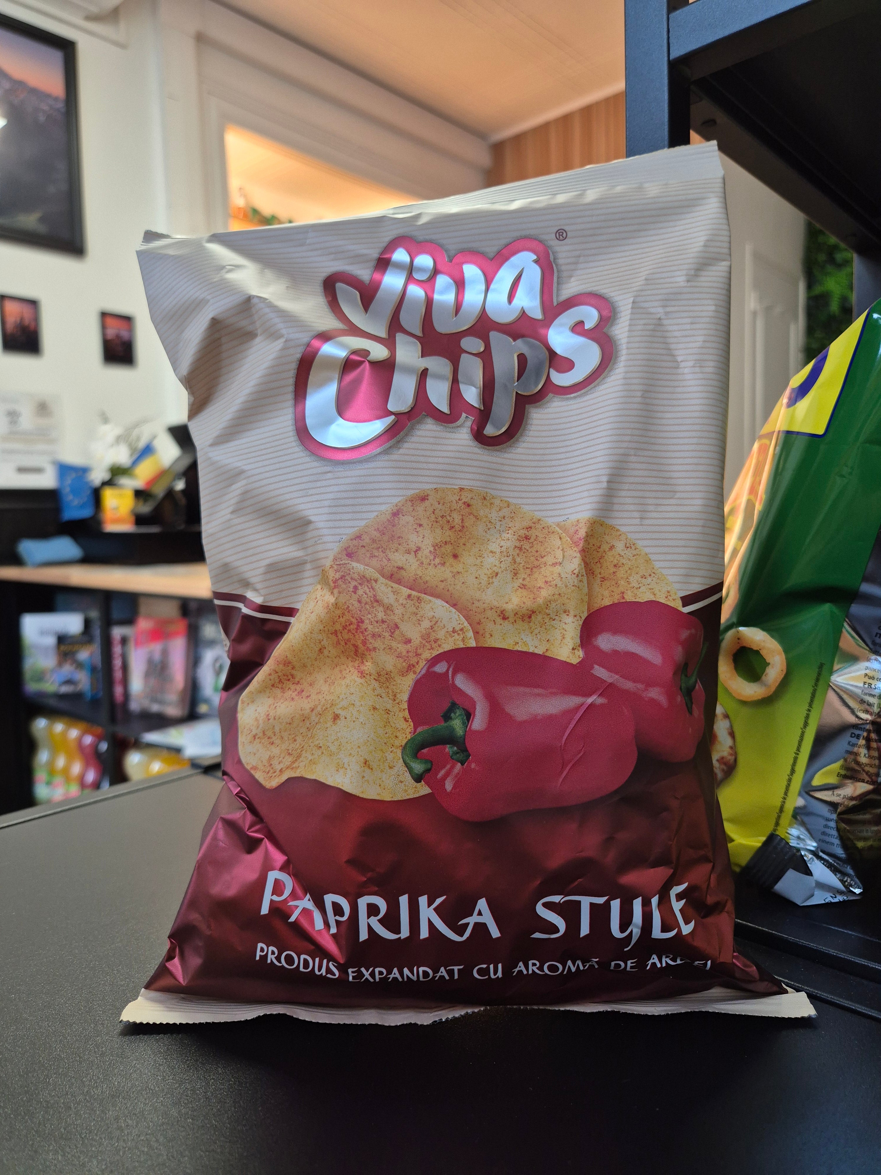 VIVA CHIPS CU PAPRIKA ARDEI 100G